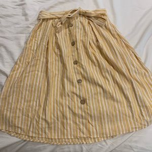 Yellow Stripped Skirt